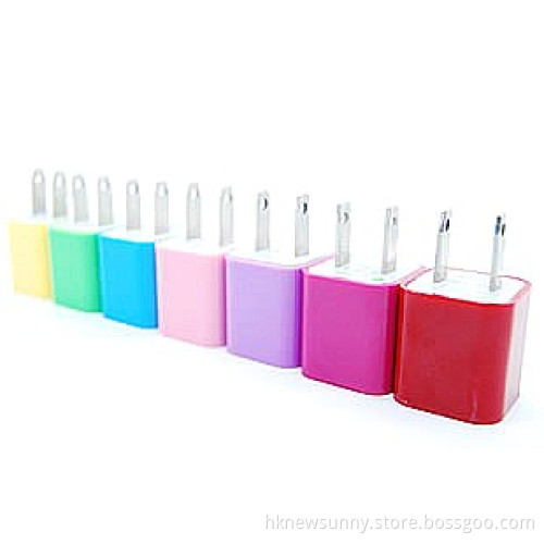 High Quality Colorful 5V 1A USB Travel Charger